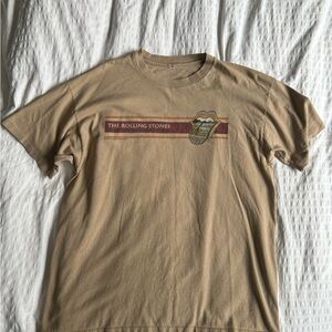 The Rolling Stones Beige Graphic Tee